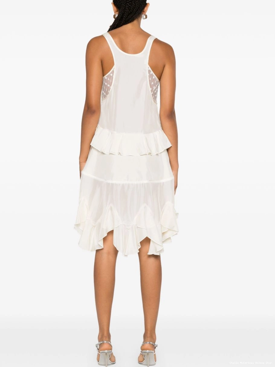 Cheap ruffled Women McCartney Stella midi dress 0728